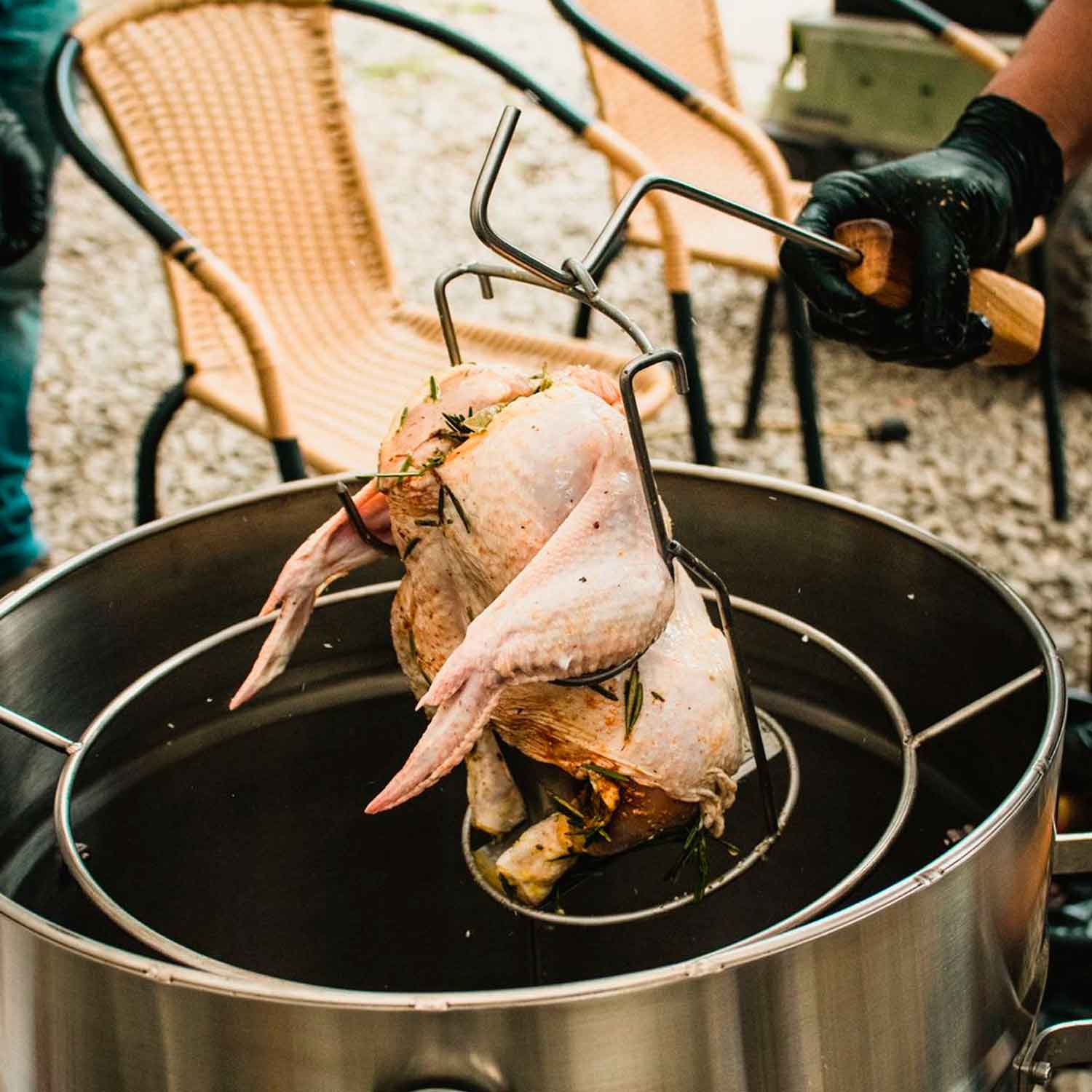 Hähnchenhalterung Grande Poulet Grill