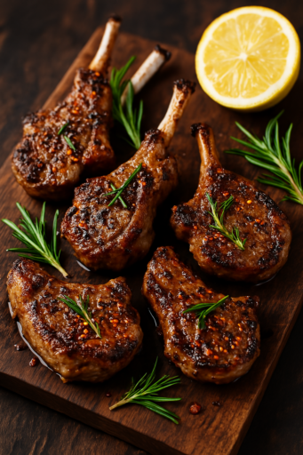 Lammkoteletts mit Harissa