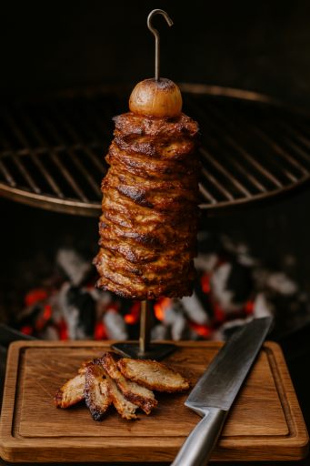 Schawarma vom Grillhaken