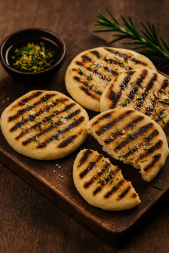 Gegrilltes Fladenbrot Pan de Parrilla